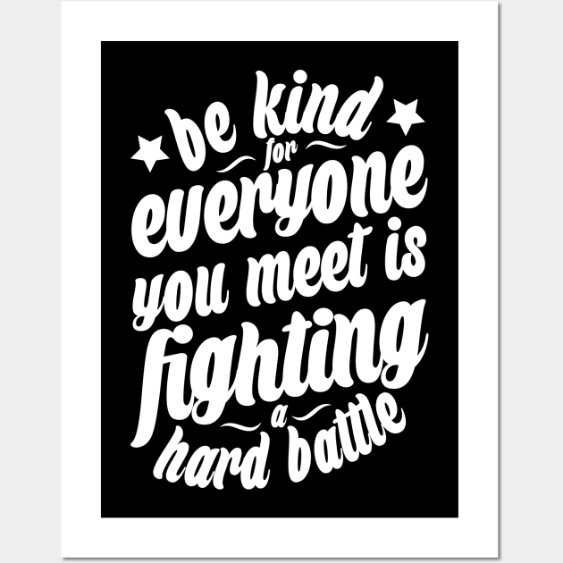 Be Kind Wall Art by Bingeprints